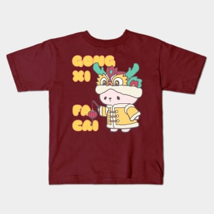 GONG XI FA CAI, Gold Dragon Attire for Chinese New Year! Kids T-Shirt